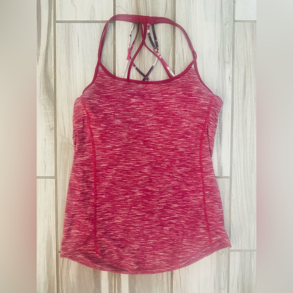 Lululemon, Free To Be Serene Tank/Sports-bra, Raspberry, 6